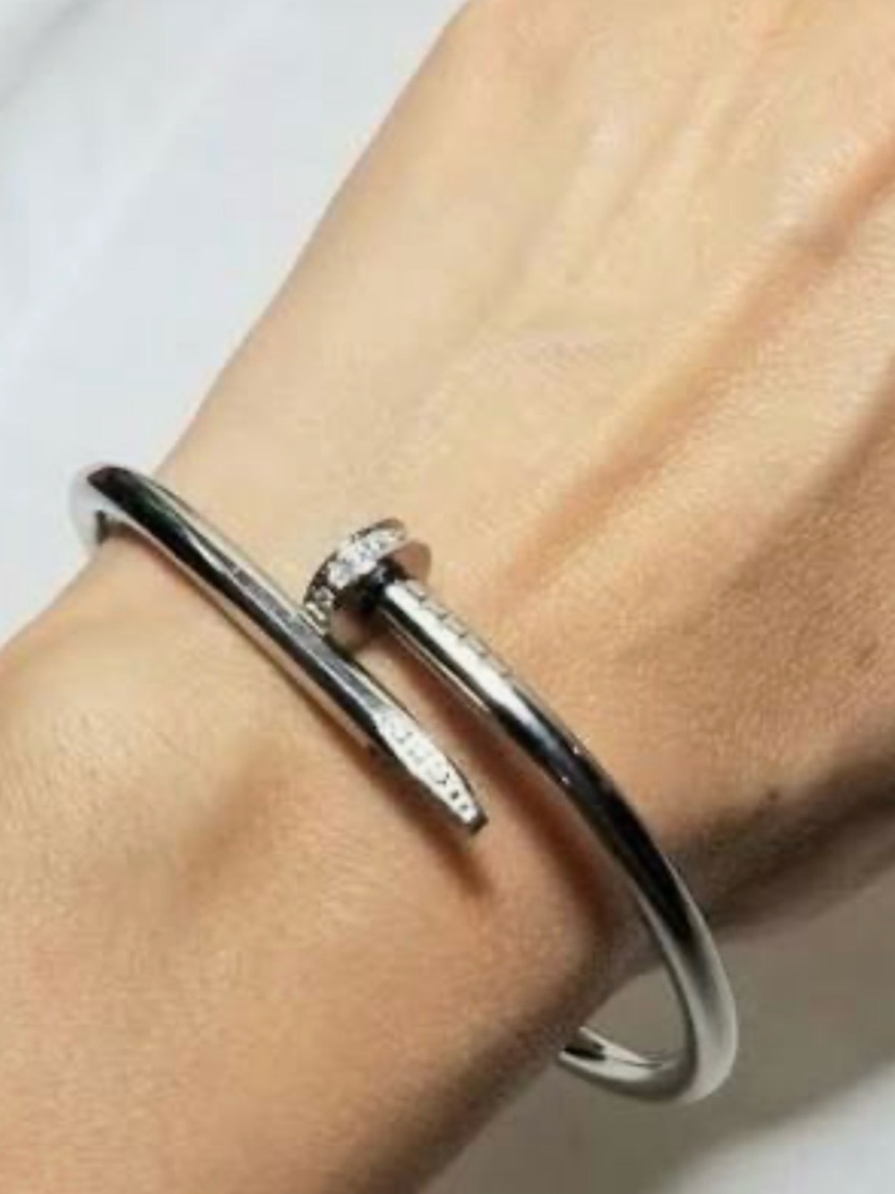 Cartier Silver Nail-it Cuff Bracelet